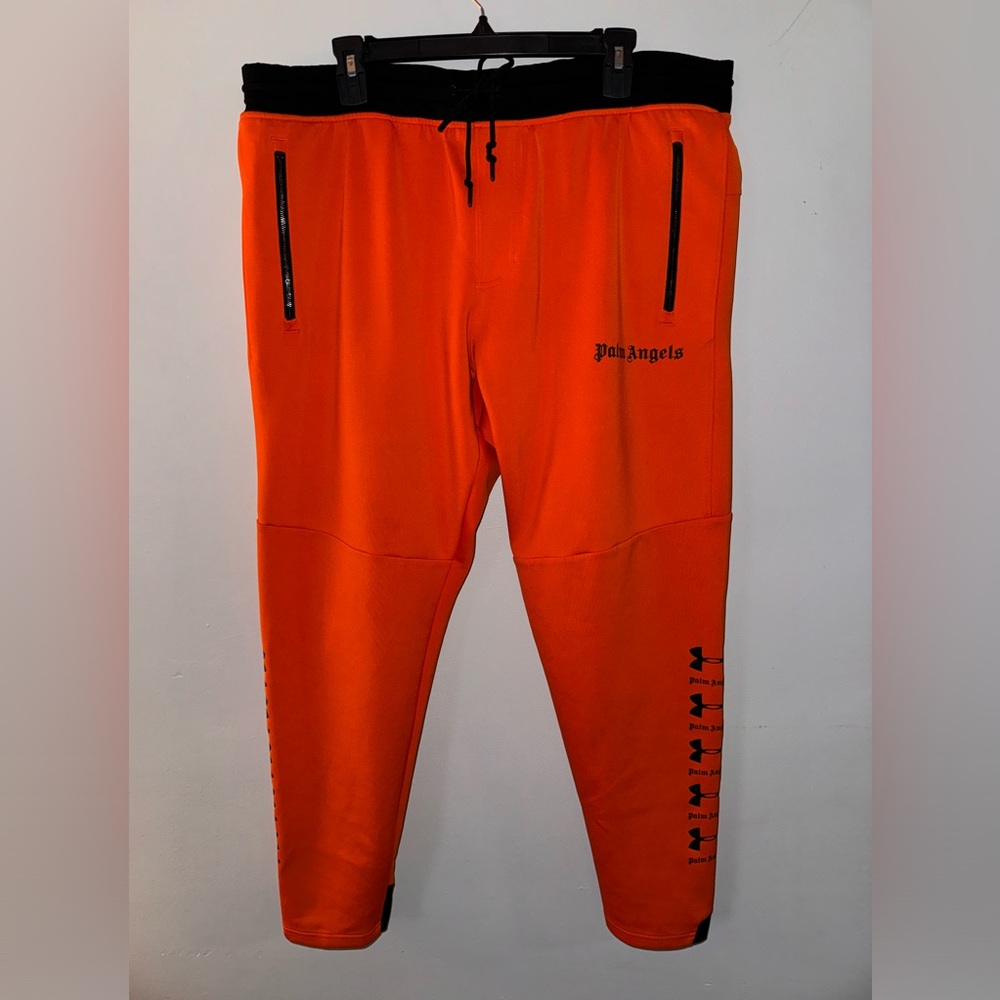 Palm Angels X Under Armor Orange Athletic Joggers